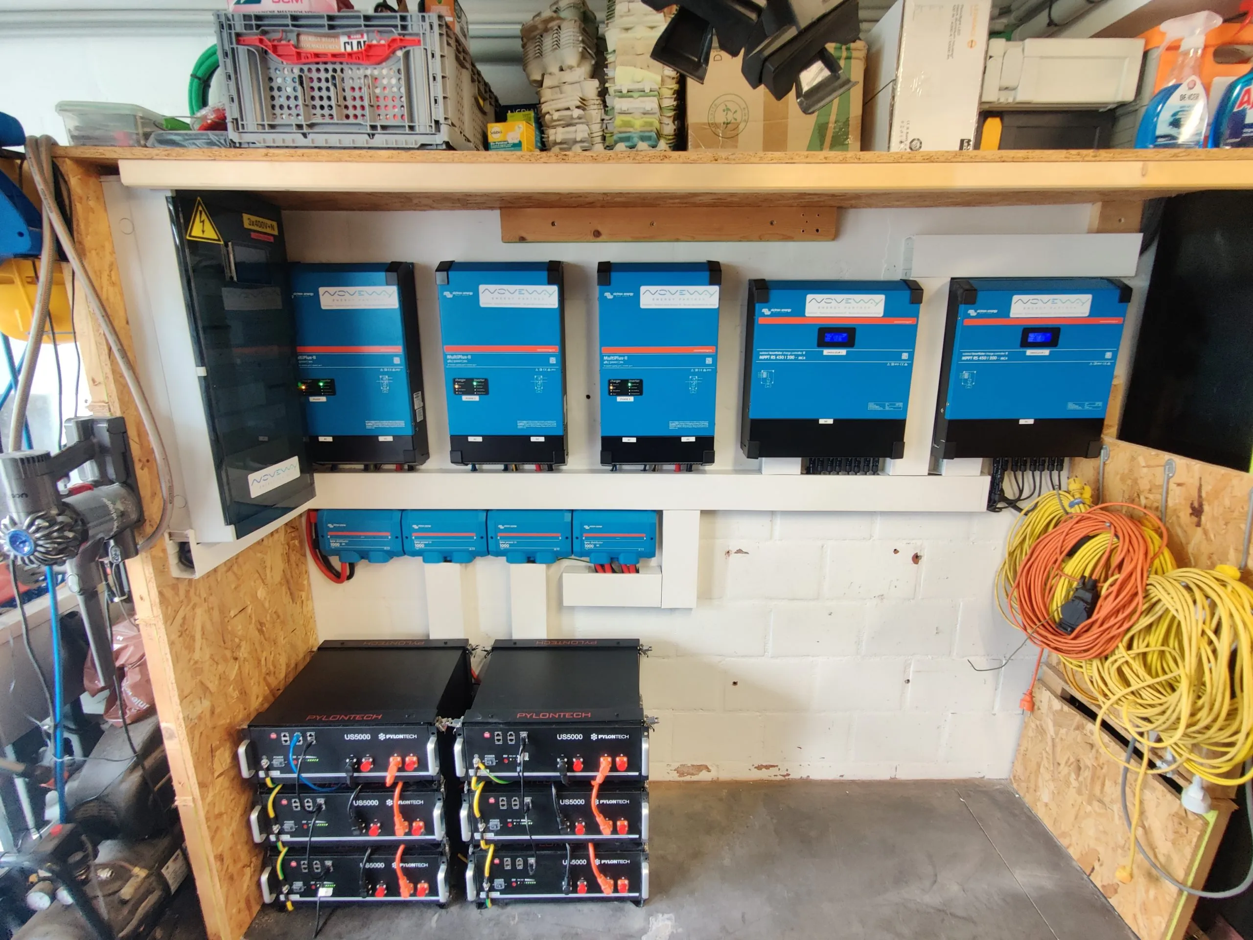 Chantier batterie solaire 2024